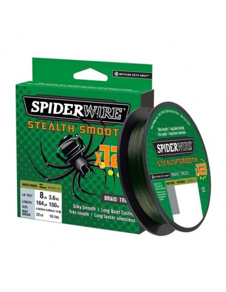 Spider Wire Stealth Smooth X12 0.23mm 150m Moss Green