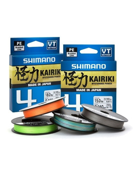 Shimano Kairiki 4 0.13mm 300m MultiColor