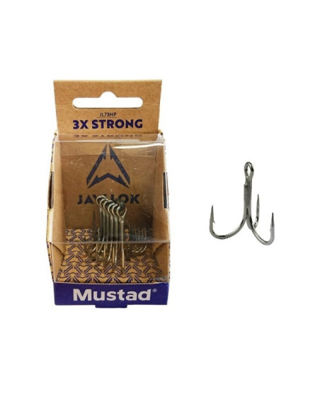 Mustad Jaw Lok 3X Strong JL73NP Nº6 6pcs
