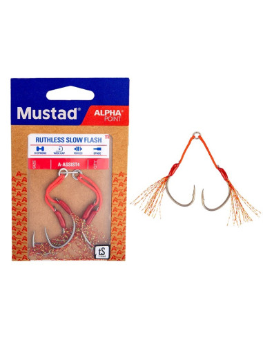 Mustad A-Assist4 Ruthless Slow Fall, Double Nº2/0
