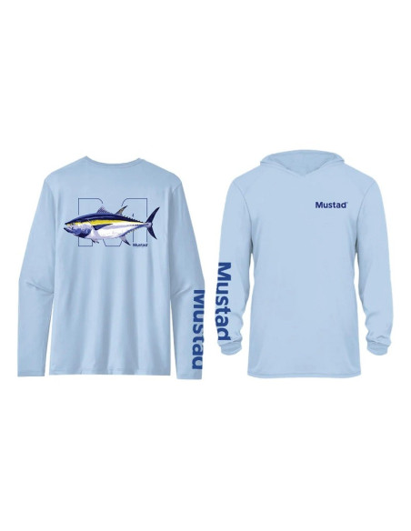 Blusa C/ Capuz Mustad Tuna Longsleeve UV Tam. 2XL