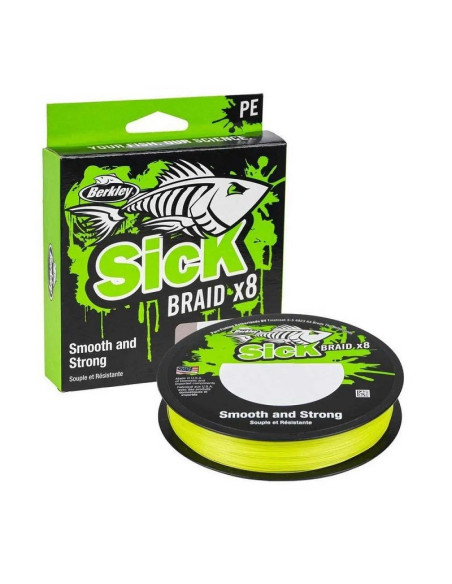 Berkley Sick Braid x8 0.14mm 150m Flame Green