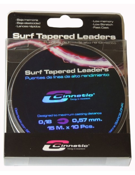 Cinnetic Surf T Leaders Clear 0.20-0.57