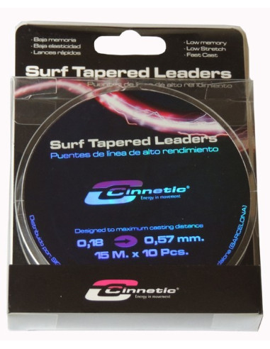 Cinnetic Surf T Leaders Clear 0.18-0.57
