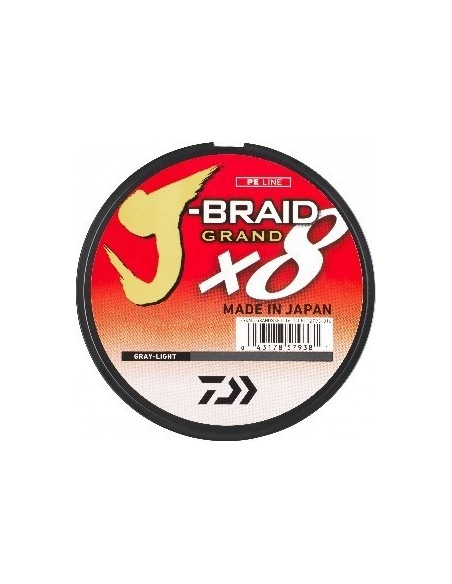 Daiwa J-Braid Grand x8 0.18mm 135m Gray Light
