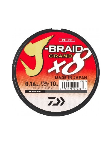 Daiwa J-Braid Grand x8 0.16mm 150m MultiColor