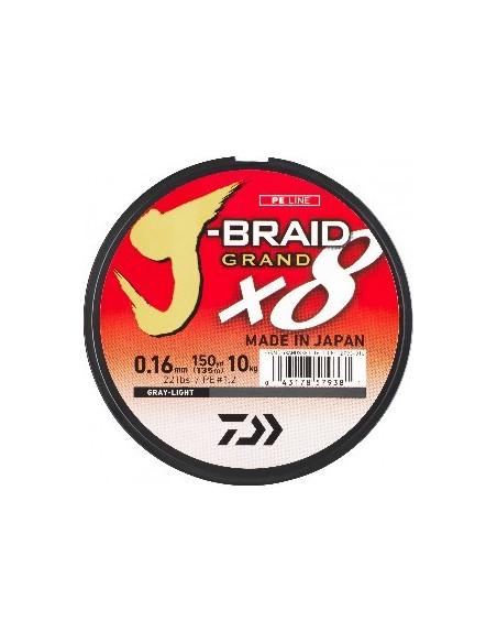 Daiwa J-Braid Grand x8 0.16mm 150m MultiColor