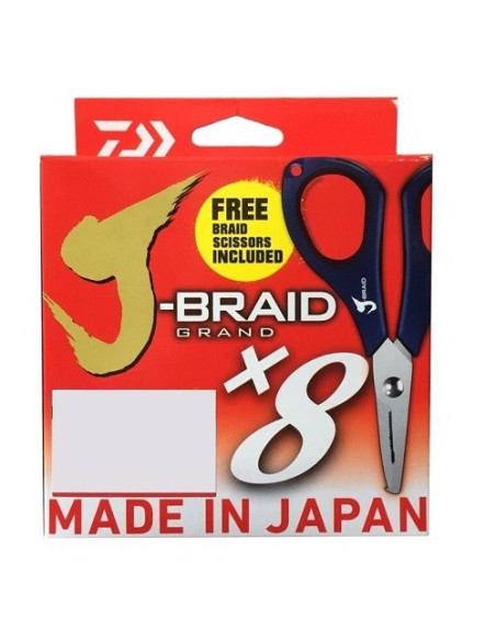 Daiwa J-Braid Grand 0.13mm 135m Dark Green + Tesoura