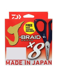 Daiwa J-Braid Grand 0.20mm 135m Dark Green + Tesoura
