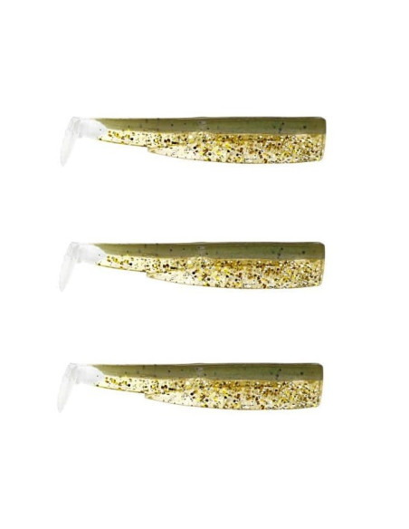 3 Corpos Fiiish Black Minnow 140mm Cor:Kaki Glitter