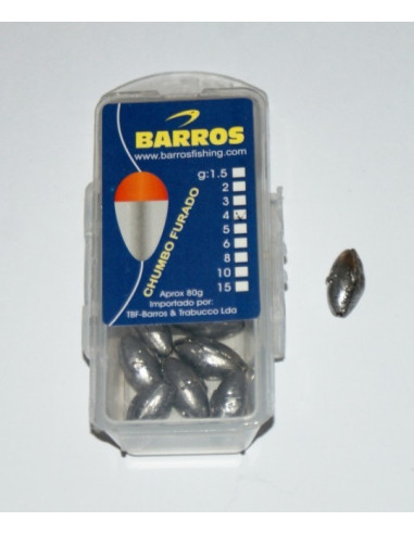 Chumbo Furado Barros (oval) 4gr