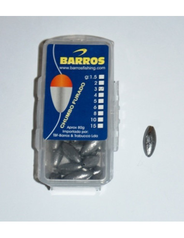 Chumbo Furado Barros (oval) 3gr