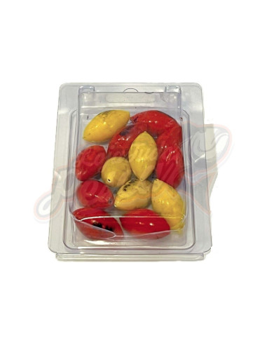 Olivas Plastificadas 20gr 500gr Vermelho+Amarelo
