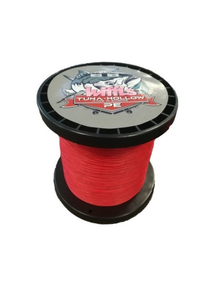 Wiffis Tuna Hollow 16x 1.80mm 50Yrs 800Lbs Vermelho