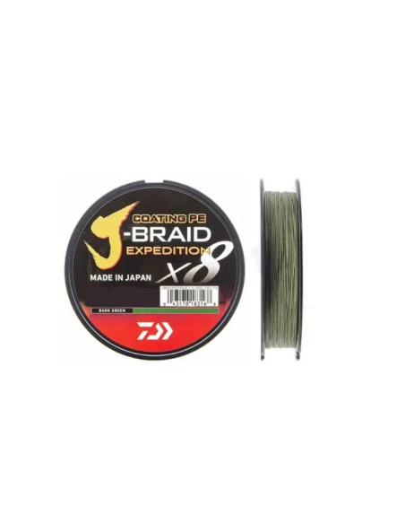 Daiwa J-Braid Expedition 0.16mm 150m Dark Green