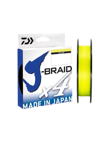 Daiwa J-Braid X4 0.25mm 135m Yellow