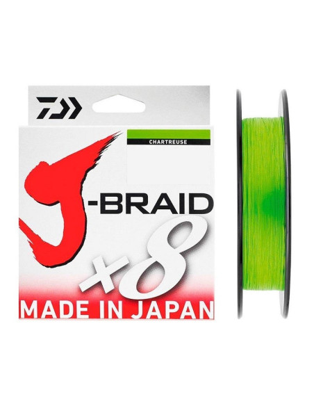 Daiwa J-Braid x8 0.24mm 150m Chartreuse