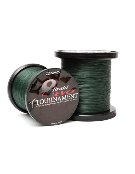 Linha Daiwa Tournament 8 Evo 1000m 0.30mm Verde