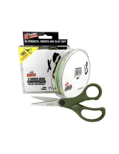 Sufix X8 0.165mm 270m Multicolor + Tesoura