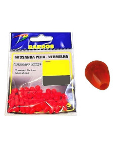 Barros Missanga Pera Vermelha 4x5.5