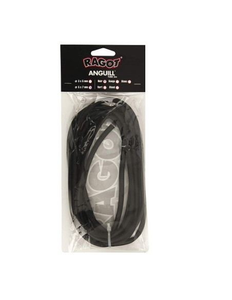 Ragot Anguill Tube 3m 5x7mm Preto