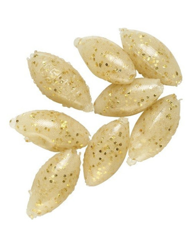 Daiwa Silicone Floating Oval - Gold Glitters Clear