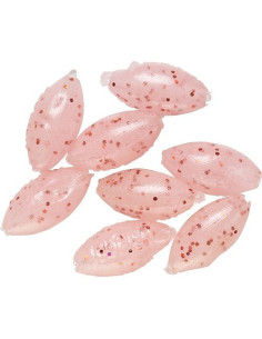 Daiwa Silicone Floating Oval - Red Glitters Clear