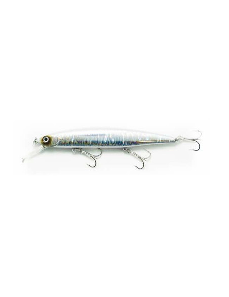 Bassday Mogul Minnow 130SP Cor: FL-485 (Silver Magma)