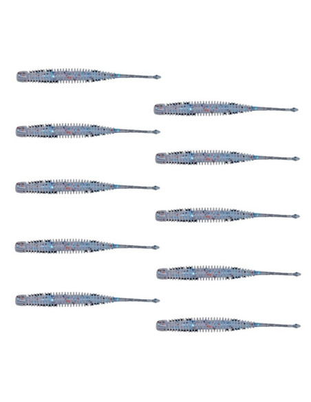 Geecrack PikuPiku Pintail 2.5 Cor: S505 (Ebi Shirasu Glow)