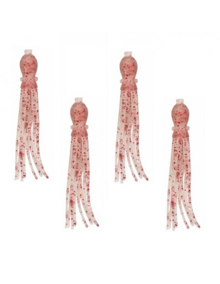 Nikko Octopus 3.5 Cor:465 UV White Red Glitter (4pcs)