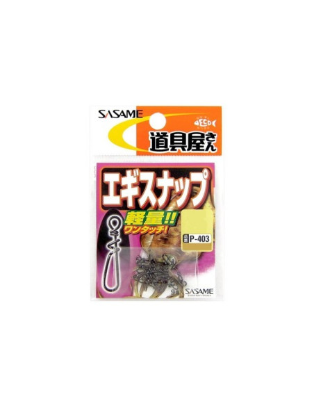 Mosquetão Sasame P-403 Egi Snap Black Tam.S