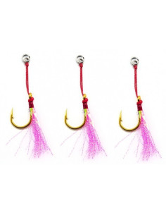 Vega Single Kevlar Assist Gold Hook W/ Flashy Nº9/0