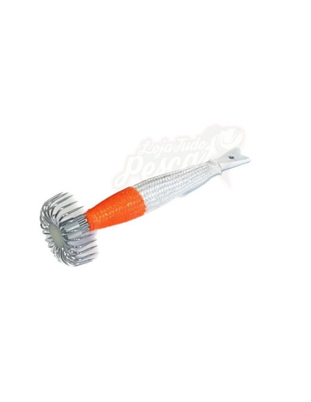 Toneira Chumbo Vega 60g Branco/Laranja