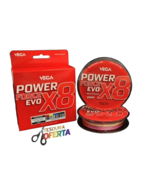 Vega Power Force EVO X8 0.25mm 300m Multicolor