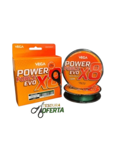 Vega Power Force EVO X8 0.14mm 150m Moss Green