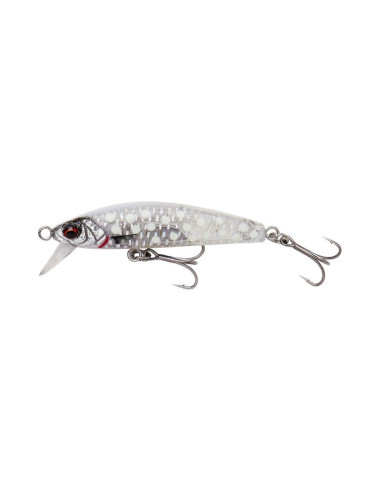 Savage Gear Gravity Minnow 5cm 4.3g S Crystal White Glow