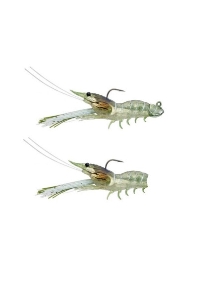 Live Target Shrimp 85mm 11gr Cor:Grass Shrimp