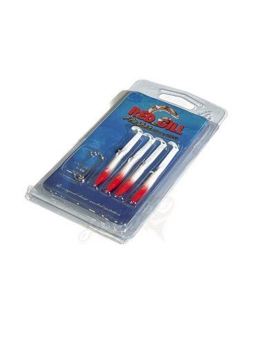 Red Gill 7cm Red White Cor:18 4pcs