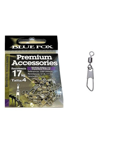 Bluefox Rolling Swivel W/ Safety Snap Nº4