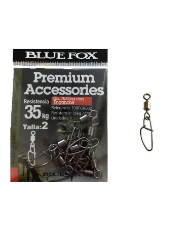 Bluefox Rolling Swivel New Hooked Snap Nº1/0