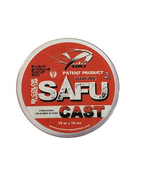 Yuki Safu 0.18-0.50mm 15mtx10 Red