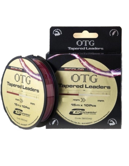 Cinnetic OTG Tapared Leaders 0.26-0.62mm 15mx10pcs