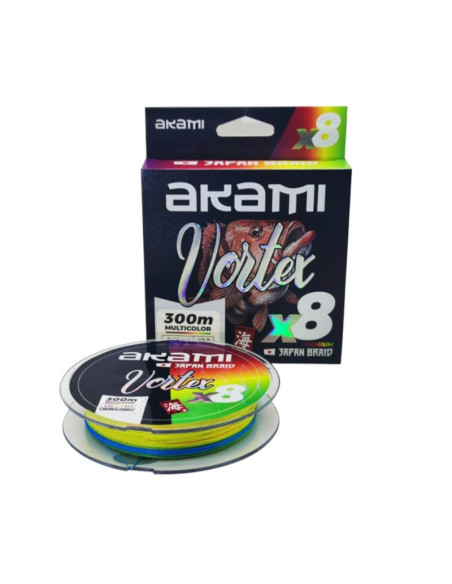 Akami Vortex 8X 0.18mm 150m Multicolor