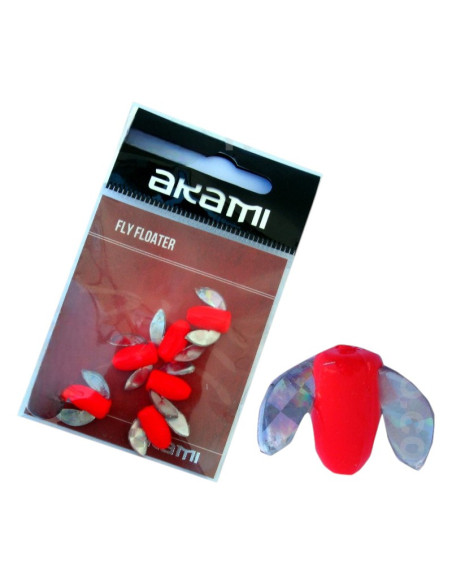 Akami Fly Floater 7x13mm Vermelho Fluo 6pcs