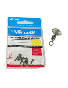 Vercelli Oval Pearl Rolling Nº8 10pcs