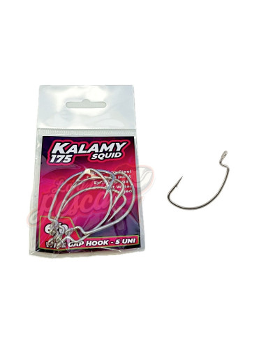 GT-Bio Kalamy Squid 175 Wide Gap Hook Nº6 5pcs
