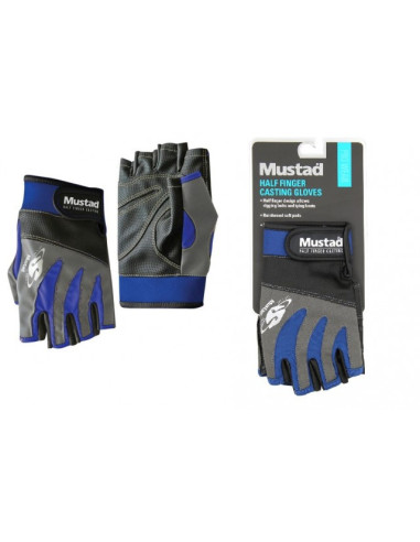 Luvas Mustad "Half Finger" Tam. M-004