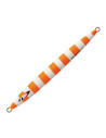 Major Craft JigPara Vertical Long Slow 200gr #66 Matte Zebra Chart Orange