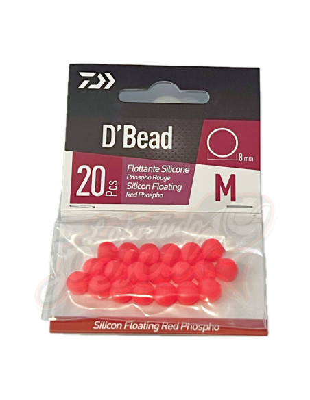 Daiwa D' Bead Silicon Floating Red Phospho Tam. M