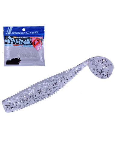 Major Craft Para Worm Plump Tail 1.5 Cor: #62 Keimura Silver